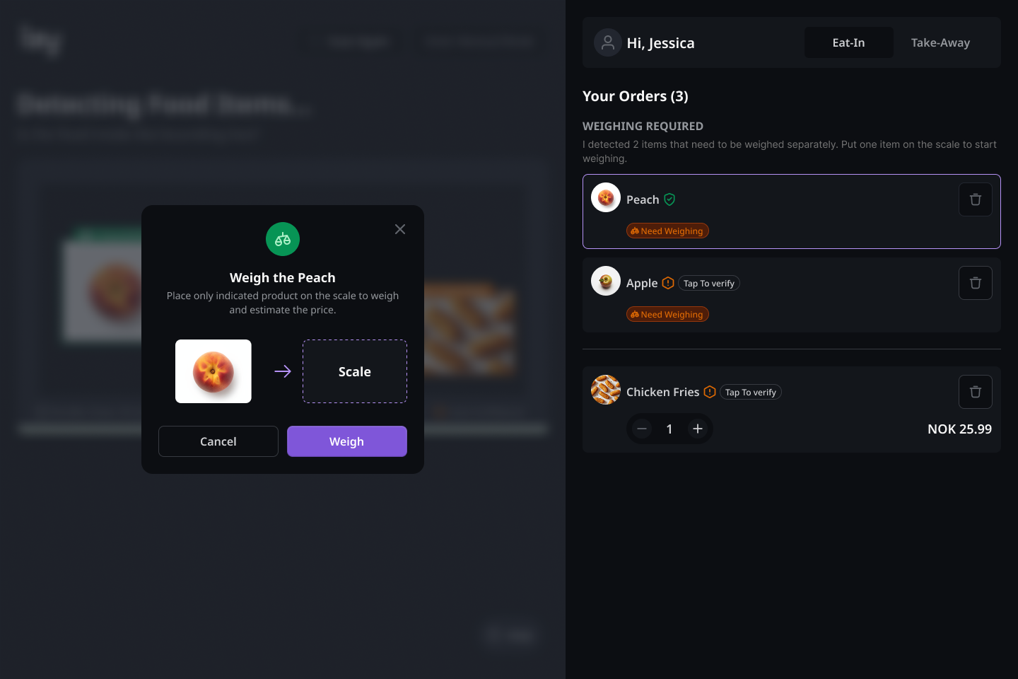 Weighted product  Detected