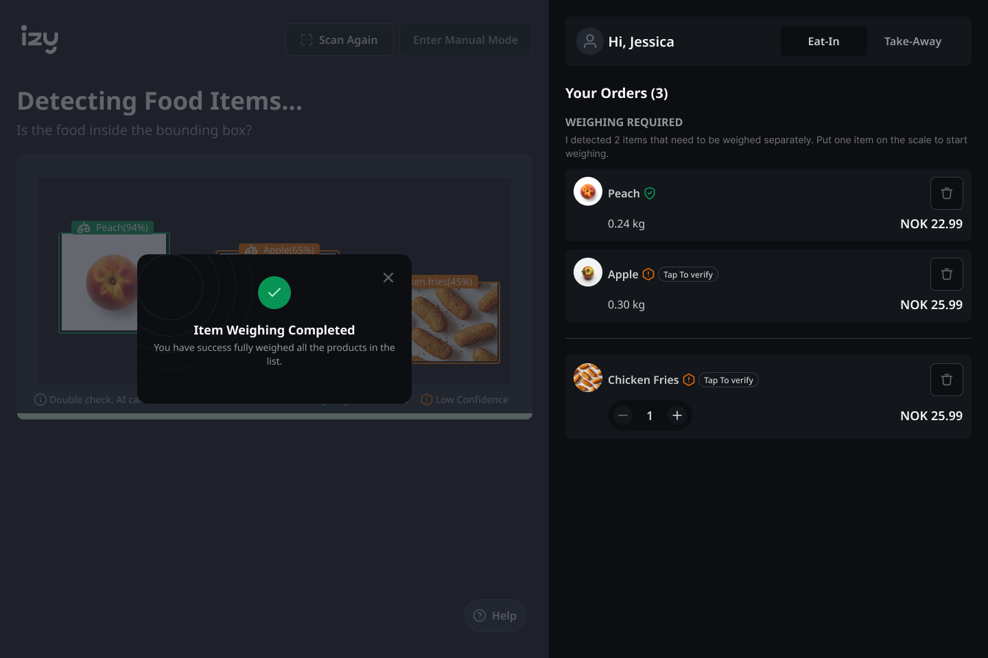 Weighted product  Detected9